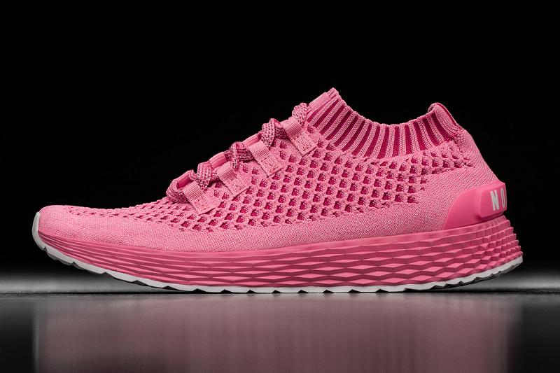 Pink Nobull Bright Knit Runner Men\'s Running Shoes | CA Y1084X